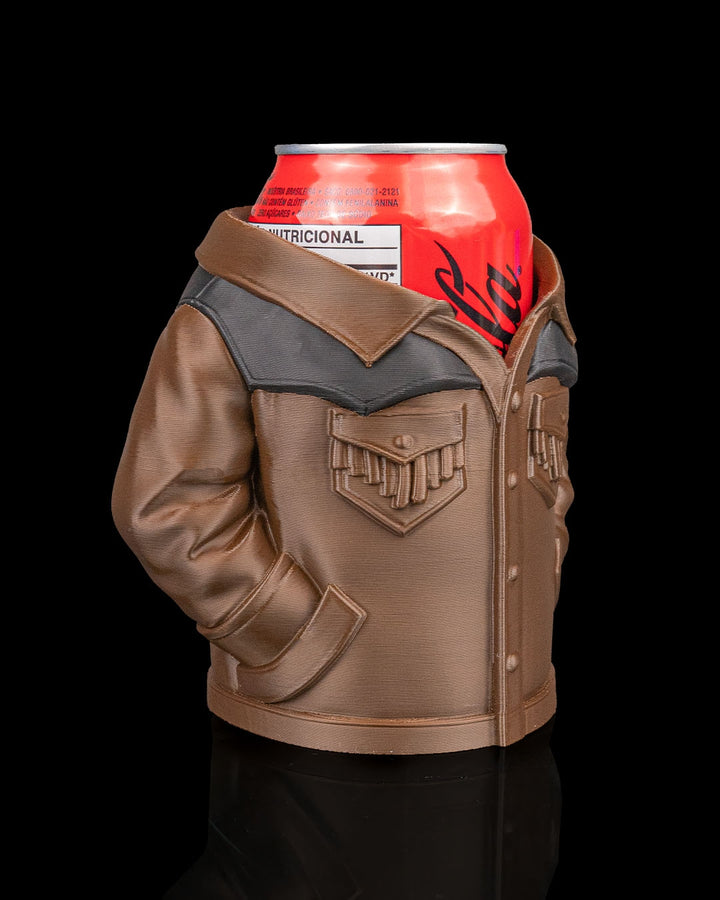 Suede Jacket Can Holder
