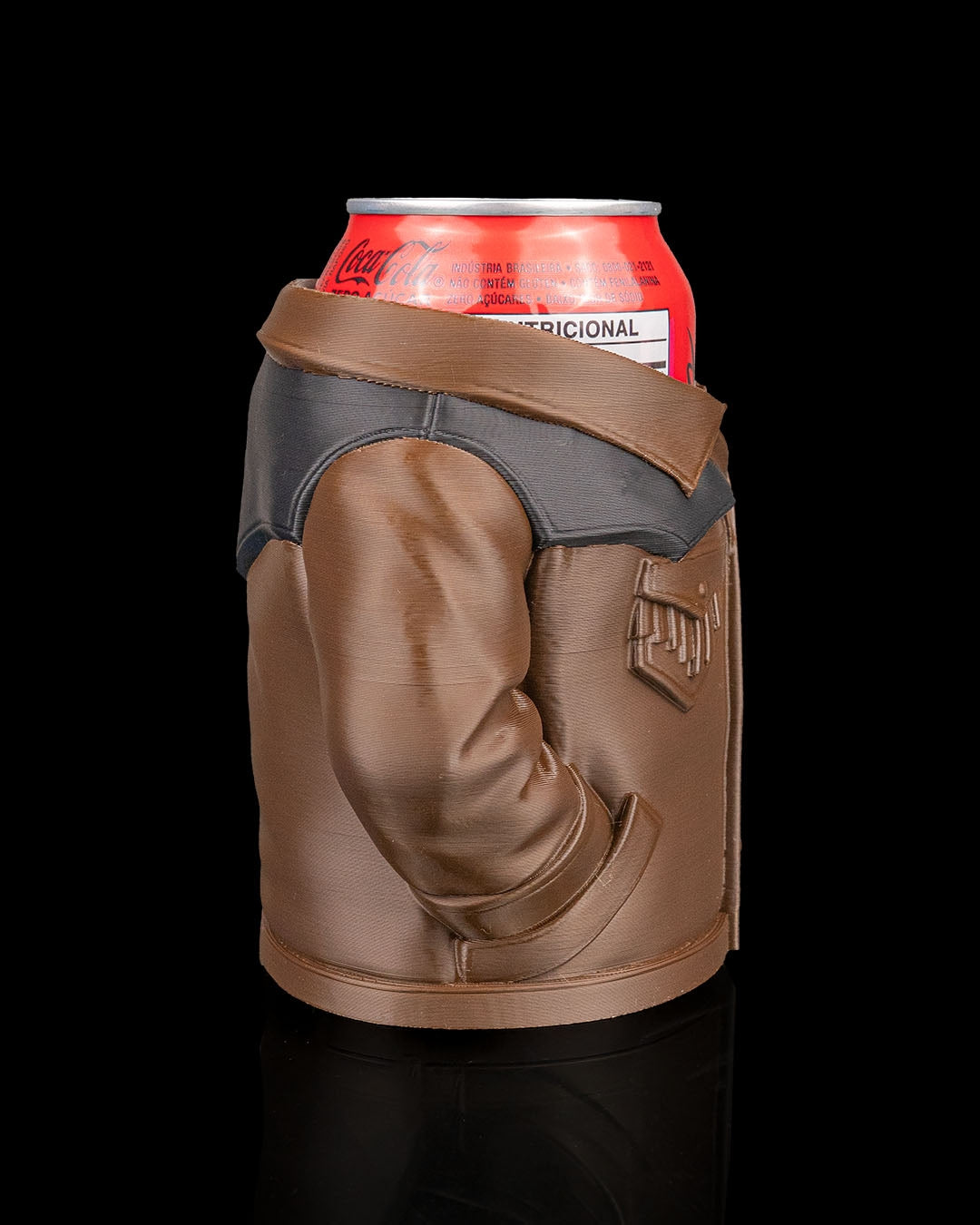 Suede Jacket Can Holder