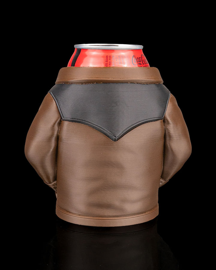 Suede Jacket Can Holder