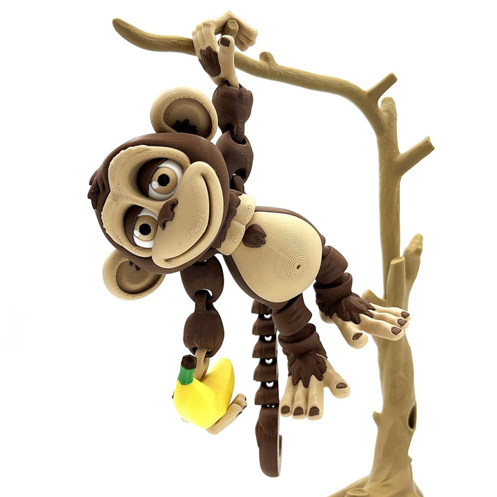 Monkey with Tree Stand & Banana