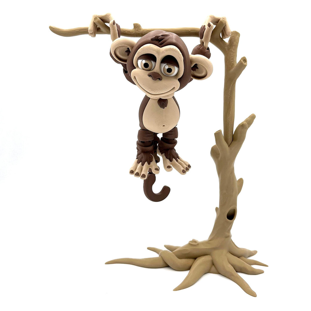 Monkey with Tree Stand & Banana