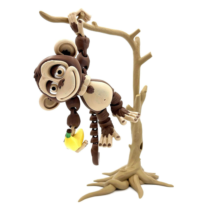 Monkey with Tree Stand & Banana